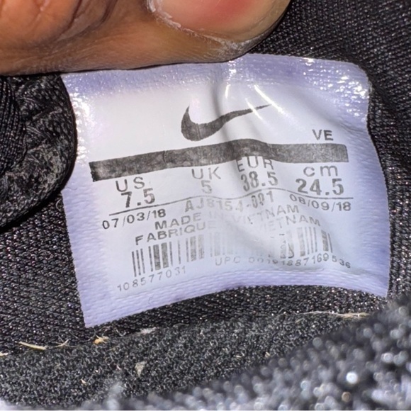 Nike Foundation Elite Trail Black White AJ8154-001 Women’s Size 7.5 - Picture 6 of 6